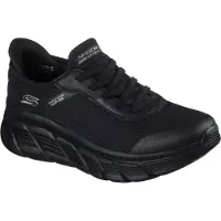 SKECHERS pour femme. 117391 Baskets Slip-ins: BOBS Sport B Flex Hi - Linear Force noir (36), Plat, Lacets, Casuel, Multisport