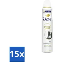 Dove Déodorant Spray - Invisiblement Sec - 200 ml - Pack avantage - 15 pièces