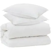vidaXL Couverture avec coussin avec coussin 3 pcs blanc microfibre