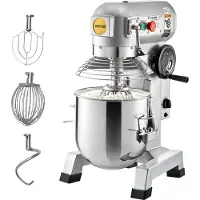 Vevor Robot Pâtissier Multifonction 33 L Robot de Cuisine 1100 W Robot Mélangeur Pétrisseur Inox 56 x 45 x 85,5 cm Avec 3 Agitateurs 3 Vitesses Réglables Garde de Sécurité pour Mélanger des Aliments