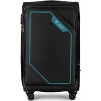 Solier Valise de voyage valise à 4 roulettes Leicht Tourister Trolley valise à roulettes avec serrure à combinaison Grand trolley de voyage 40L