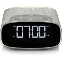VQ Radio-réveil Lark DAB/DAB+/FM - - Chêne - Bluetooth, 60 préréglages personnalisables, double enceintes 3W
