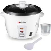 Alpina Switzerland alpina Cuiseur à riz 0,6 litre - 1-2 personnes - 300 watts - marmite intérieure en aluminium