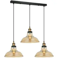 ITALUX Lampe suspendue Hubert MDM-2381/3 GD+AMB