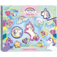 Totum Unicorn - Moulage en plâtre et peinture