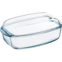 Pyrex Cocotte rectangulaire 6,5l avec couvercle