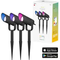 Hombli 3x Spots à Planter Connectés pour L'Extérieur - Kit de démarrage