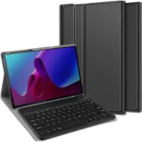 Cazy Housse pour Tablette avec Clavier compatible avec Lenovo Tab P11 (2nd Gen) - Étui Clavier Bluetooth QWERTY - Noir