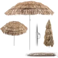 Kadax Parapluie hawaïen Parapluie de jardin de plage, réglable, pliable, 155cm