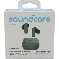 Anker Écouteurs intra-auriculaires Soundcore P30i, sans fil, Bluetooth 5.4, réduction de bruit active intelligente, 2-en-1, IP54, vert