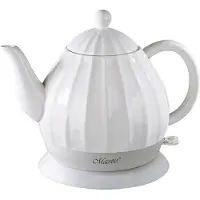 Maestro Bouilloire électrique en céramique - - MR070 - 1,2L - 1200W - Socle rotatif 360