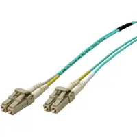 Roline - Câble à fibres optiques - LC multi-mode (M) - LC multi-mode (M) - 15 m - fibre optique - 50/125 microns - OM3 - sans halogène - turquoise (21.15.8829)