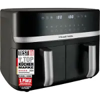 Russell Hobbs Friteuse à air chaud 2 compartiments 9 L Rapid Airfryer Satisfry 27681-56