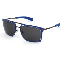 Police Lunettes de soleil SPL159M Bleu mat 56/17/140 pour homme
