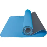 Toorx Fitness Tapis de yoga - 183 x 60 x 0,6 cm - Bicolore - Bleu et anthracite