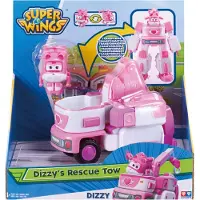 Auldey Auldeytoys EU720314 - Super Wings Véhicule moyen transformé 18 cm - Dizzy