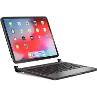 Brydge 11 Pro argent / adapté à l'iPad Pro 11, aluminium, clavier rétro-éclairé, version française (QWERTZ), couleur:Spacegrau