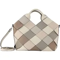 Gerry weber sac à main sac à épaule bandoulière Checker Handbag LHZ Cream-White multicolore beige
