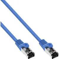 InLine 78805B Câble patch, S/FTP (PiMf), Cat.8.1, 2000MHz, sans halogène, cuivre, bleu, 5m