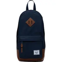 Herschel Heritage Shoulder Bag 11388-03548, Sac à dos, unie, bleu foncé, Taille : One size