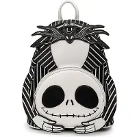 L'Étrange Noël De Monsieur Jack Mini Sac À Dos Disney de - Loungefly - Jack Sans Tête - pour Unisexe - noir/blanc - Taille Standard
