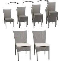 MCW Poly-Rattan Chaise -G19 (lot de 2)