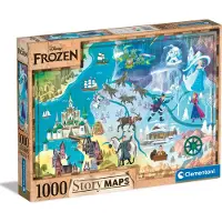 Disney Frozen Wereldkaart Puzzel Disney Frozen, 1000st.