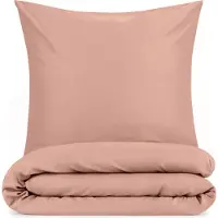 Blumtal linge de lit 135x200cm + taie d'oreiller 50x80cm - Microfibre Bed Sheets 135x200cm - 2pcs set linge de lit rose