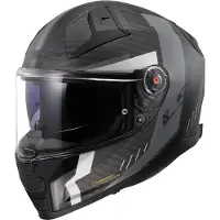 LS2 FF811 Vector II Carbon Grid Mat Noir Gris Casque Intégral Taille S