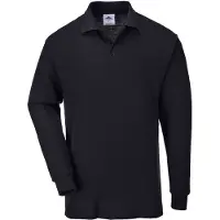 Portwest B212 Polo Genoa Langarm Noir Gr. XXXL
