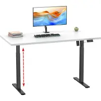 VCM Bureau réglable en hauteur | réglable en hauteur électrique stpless 71-120 cm | Computerisch Dimensions 110x80 | Table de bureau Lona