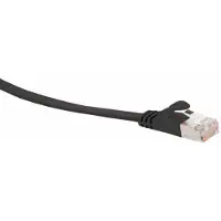 S-Impuls RJ45 Patch Cable U/UTP, m. CAT.7 Rohkabel, 10 m, schwarz