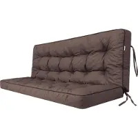 Stanis³aw Jurga Pillowprim "Pola" coussin pour balancelle - 180x110cm - résistant aux intempéries & confortable, brun