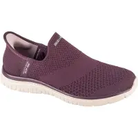 SKECHERS Slip-ins : Virtue - Sleek 104425-WINE, chaussures de sport pour femmes, rouge foncé