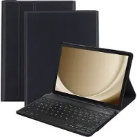 Cazy Housse pour Tablette avec Clavier compatible avec Samsung Galaxy Tab A9 Plus - Étui Clavier Bluetooth QWERTZ - Noir