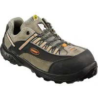 BIG Arbeitsschutz Chaussures basses de sécurité RUNNEX ESD S2 TeamStar noir/gris/orange-44