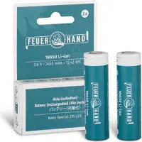 Feuerhand Accu Li-Ion pour Baby Special 276 LED (pack de 2, 18650 - 3,6 V, 3450 mAh)