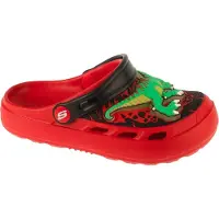 SKECHERS Foamies : Swifters - T-Rex-Brights 406712L-RED, Tongs, pour garçons, Rouge