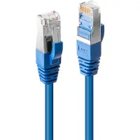 Lindy 45641 S/FTP Cat6 Kabel, blau 0.50m LSOH, inkl. Testprotokoll