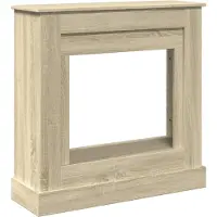 vidaXL Bordure de cheminée Chêne Sonoma 90x30x90 cm Matériau dérivé du bois
