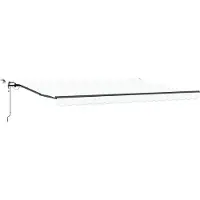 vidaXL , store enrouleur blanc, 450 x 350 cm, polyester