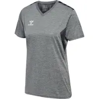 Hummel T-shirt fonctionnel 'Authentic' anthracite / gris chiné / blanc