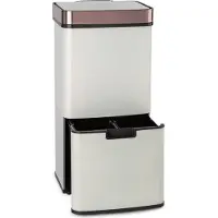 Klarstein Royal Trash Rose Gold Poubelle à capteur 72 L acier inoxydable or rose