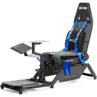 Next Level Racing Boeing Flight Simulator Commercial Cockpit Argenté