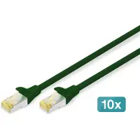 Digitus DK-1644-A-005-G Câble patch , cat. 6A, S/FTP, 0,5 m, vert, set