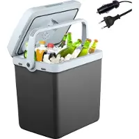 Arebos Glacière 25 litres | pour refroidir et maintenir au chaud | avec mode ECO | 12/230 V pour voiture & prise de courant | glacière électrique | sac isotherme | sac isotherme