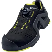 Uvex 1 support Chaussures basses S1P noir, jaune largeur 10 Gr. 43