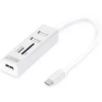 Digitus DA-70243 - Concentrateur (hub) - 3 x USB 2.0 - de bureau
