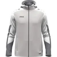 Jako Veste à capuche unisexe Dynamic - 6870, Couleur:gris clair/blanc/gris, Taille:XL