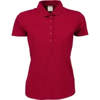 Tee Jays 145 | Polo Stretch de luxe pour femme - Couleur : Deep Red - Taille : XXL